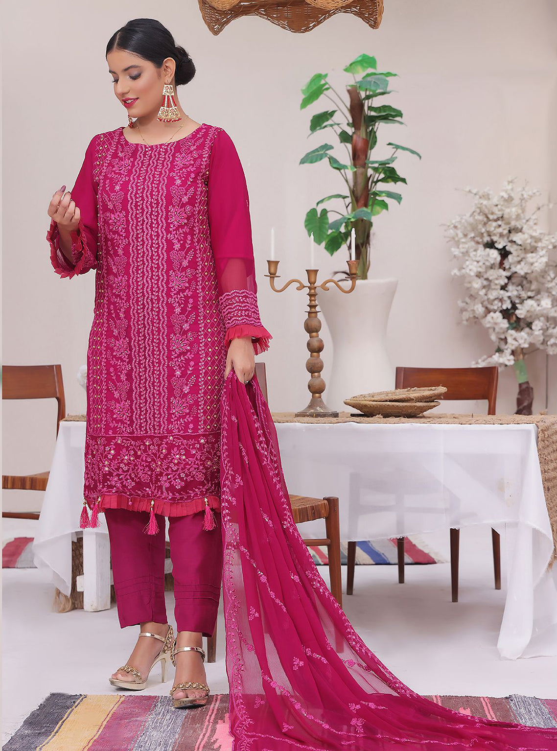 D#08 Amaira Fashion Duchess Semi Stitched Luxury Chiffon Collection 823