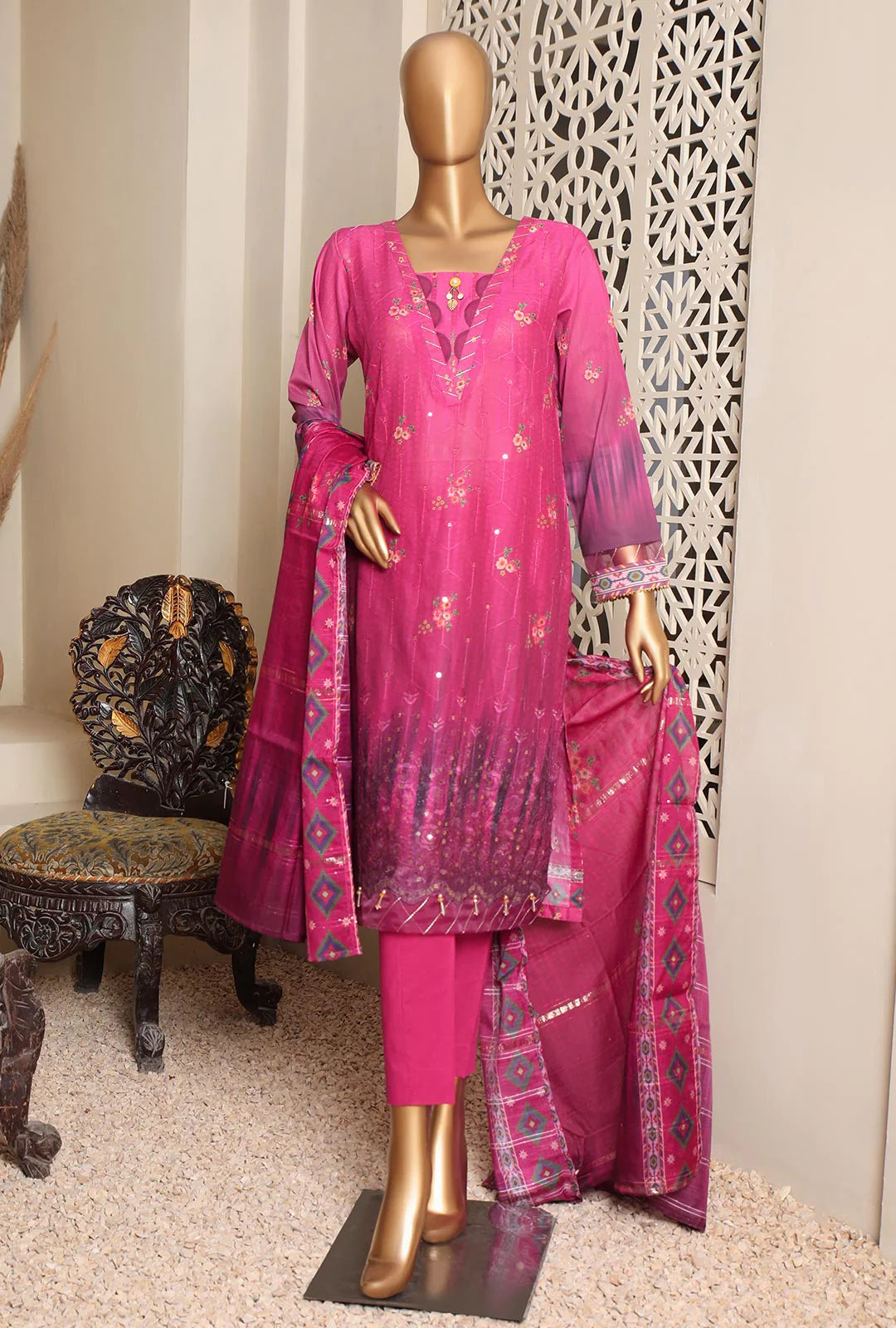 D#18514 HZ Oriental Festive Sequins Kari Collection 423