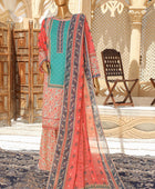D#18395 HZ Organic Printed Lawn Collection 523