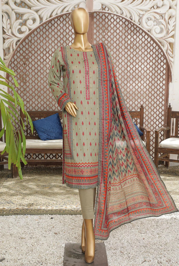 D#27 HZ Platinum Digital Printed Lawn Collection 523