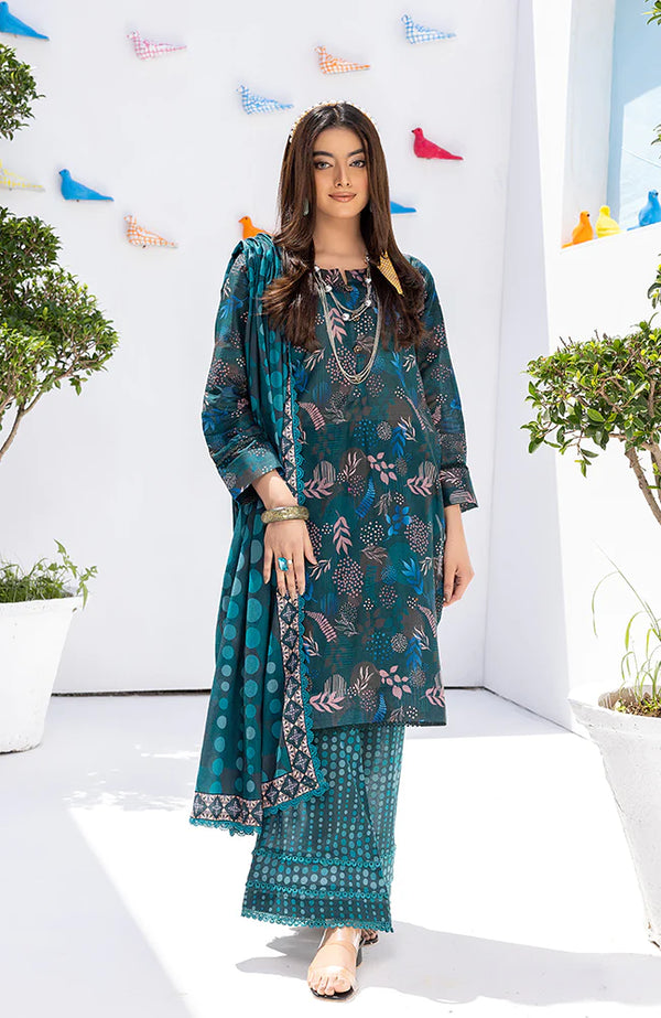 D#01 AlZohaib Coco Popup Digital Printed Lawn Collection 523 V-2