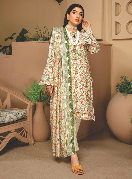 D#7225 Rashid Nizha Digital Printed Luxury Linen Collection 923