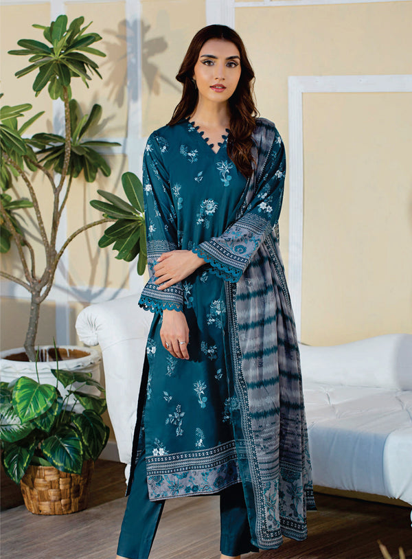 D#8126 Rashid Miral Luxury Printed Cambric Collection 923