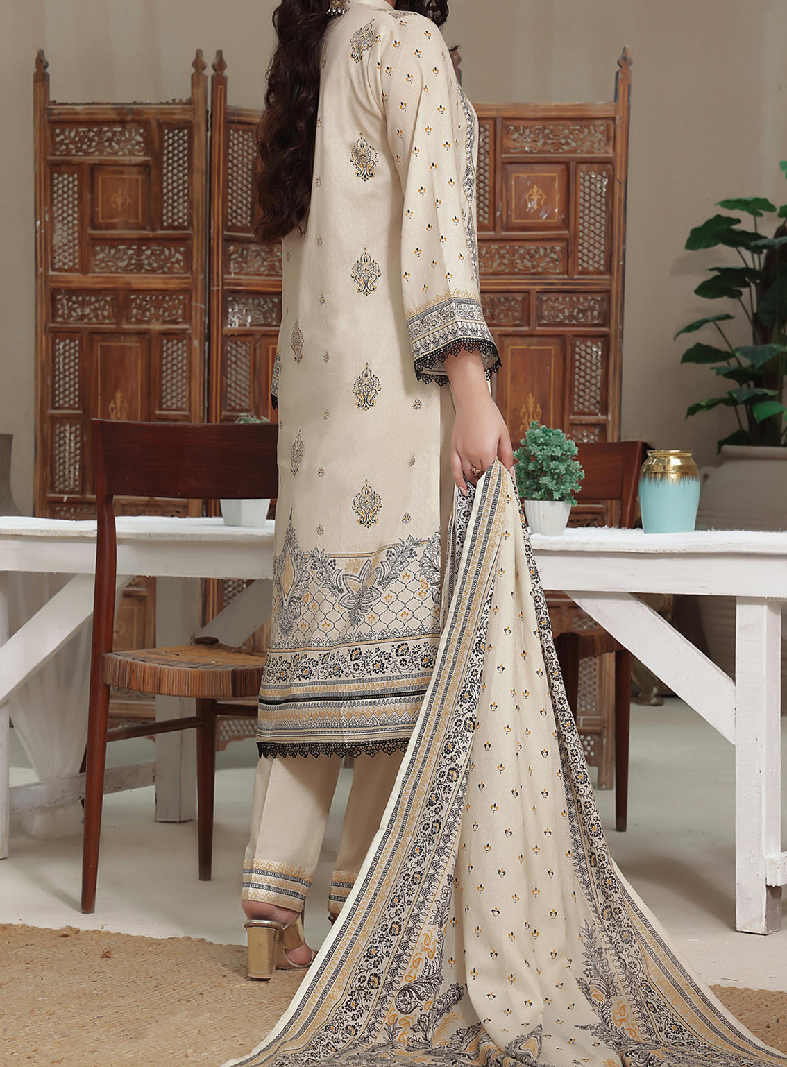 D#109 VS Malhar Printed Cambric Collection 923