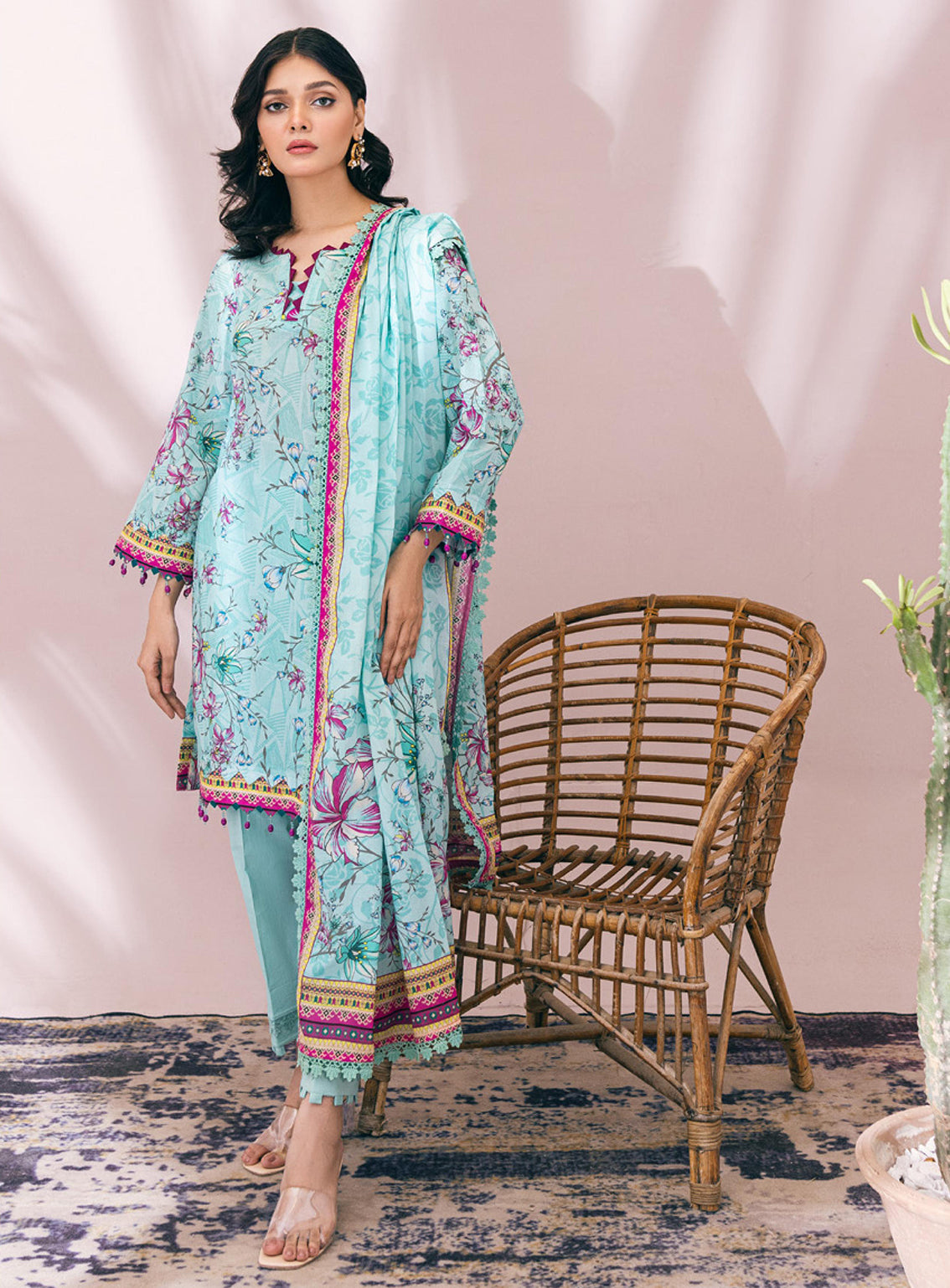 D#02 AlZohaib Monsoon Digtal Printed Cambric 3Pc 923