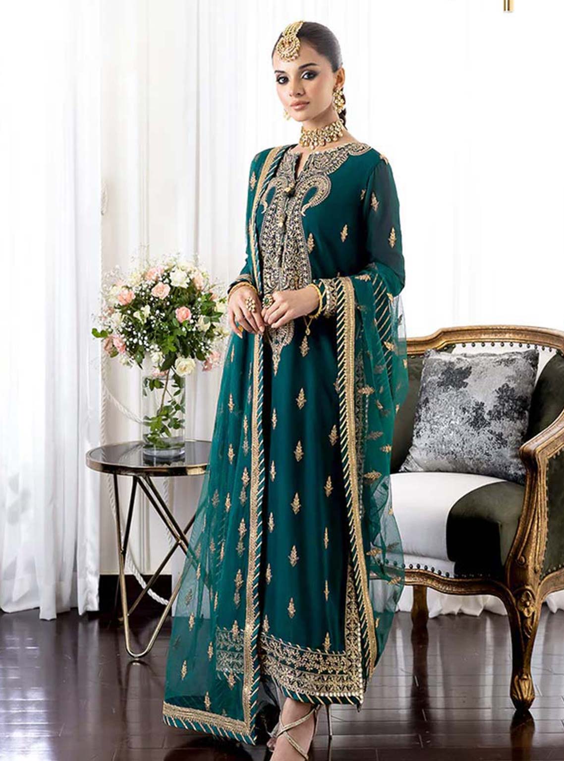 D#12 Asim Jofa Jhil Mil Luxury Festive Emb Collection 823