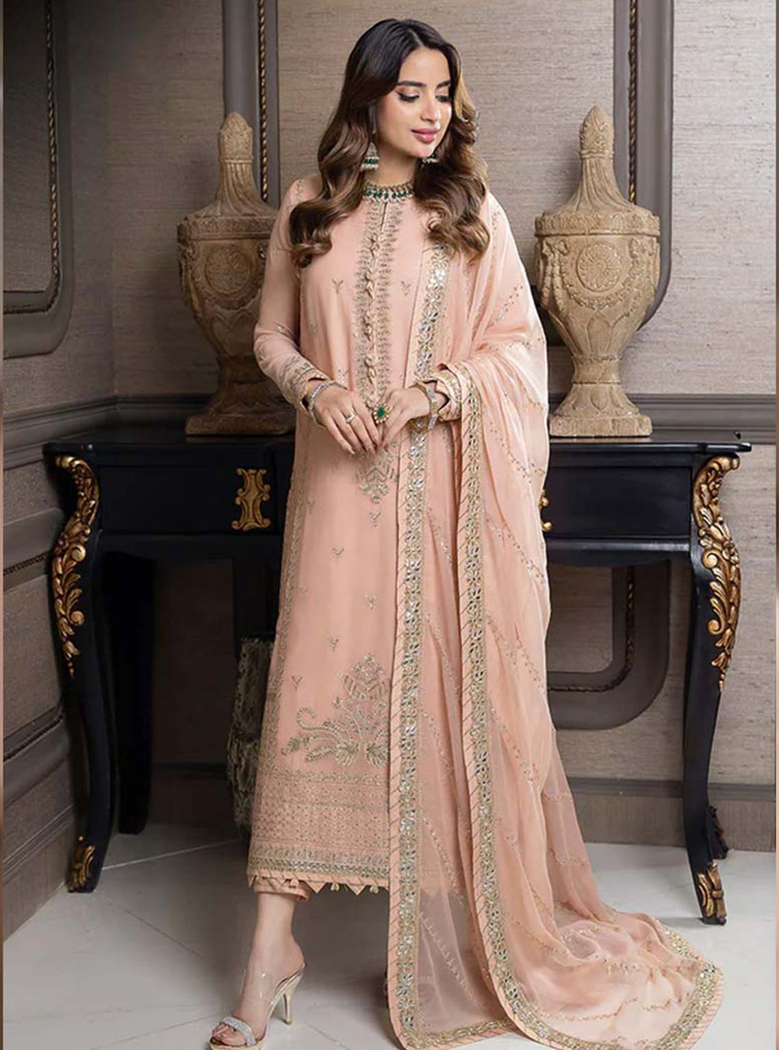 D#04 Asim Jofa Jhil Mil Luxury Festive Emb Collection 823