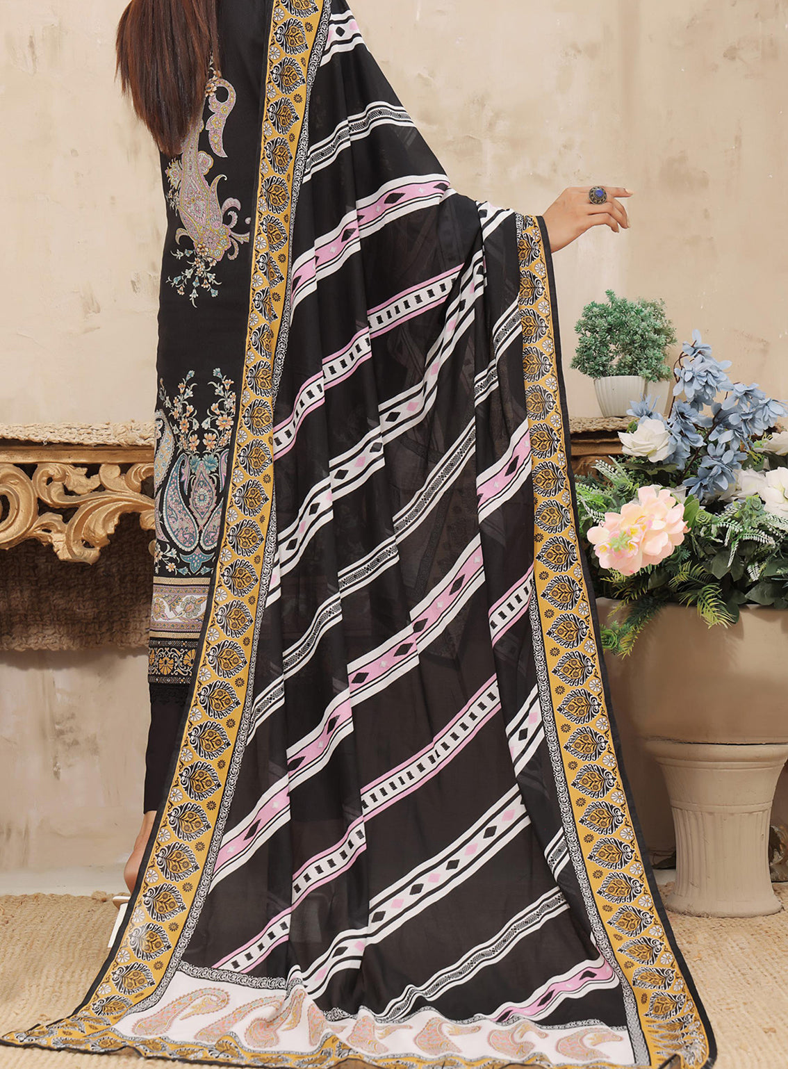 D#111 VS Malhar Printed Cambric Collection 923