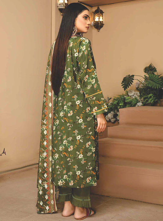 D#7221 Rashid Nizha Digital Printed Luxury Linen Collection 923