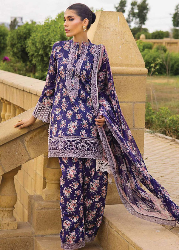 D#6B Zainab Chottani Luxury Emb Lawn Collection 623