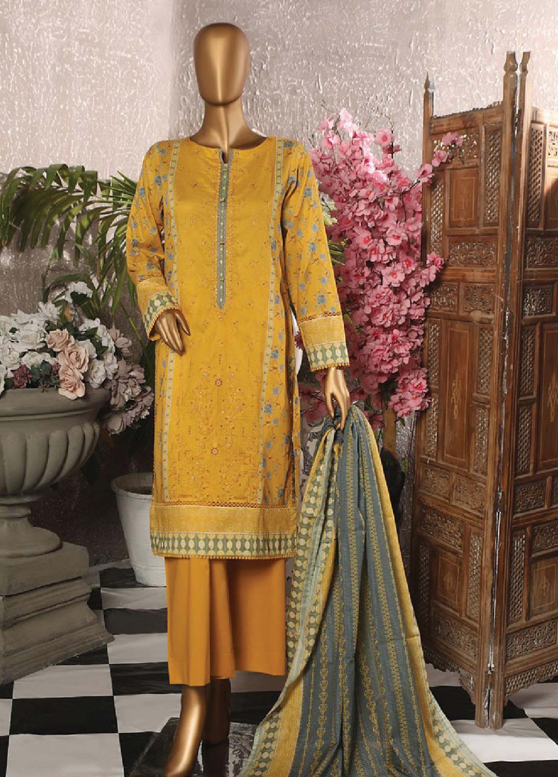 D#95 HZ Asasa Emb Lawn Collection 623