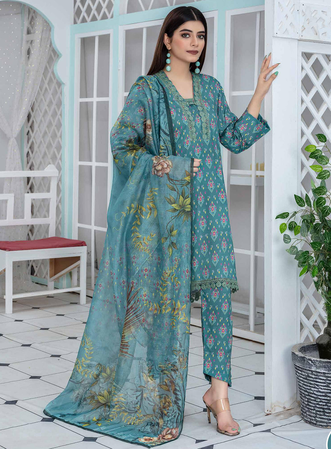D#04 Feroza Digtal Printed Winter Collection 923