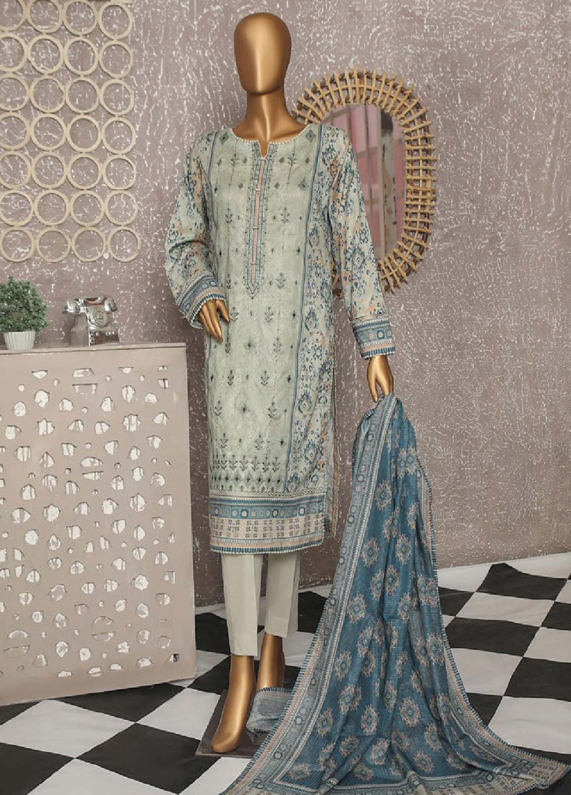 D#92 HZ Asasa Emb Lawn Collection 623