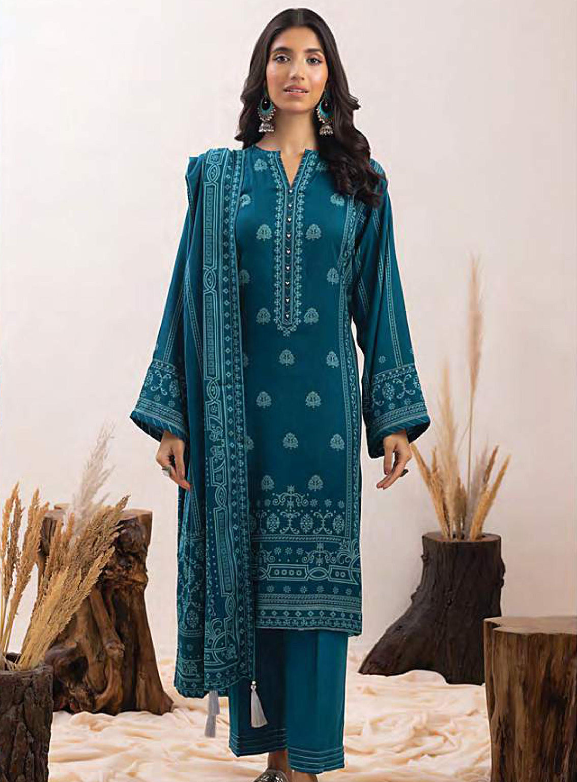 D#19B LSM Lakhany Pashmina Printed Collection 923