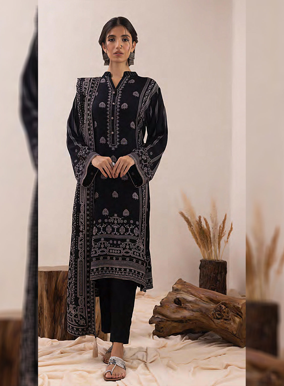 D#19C LSM Lakhany Pashmina Printed Collection 923