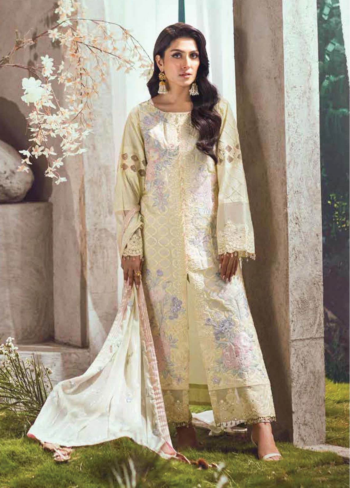 D#03 Mahiymaan By Al Zohaib Luxury Lawn Eid Edition 623