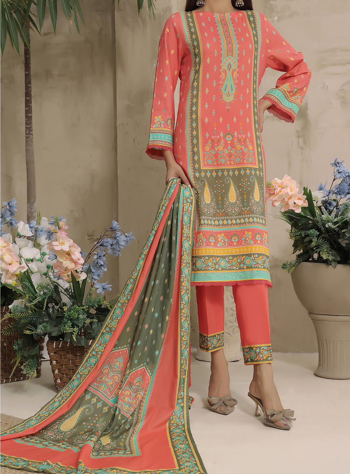D#110 VS Malhar Printed Cambric Collection 923
