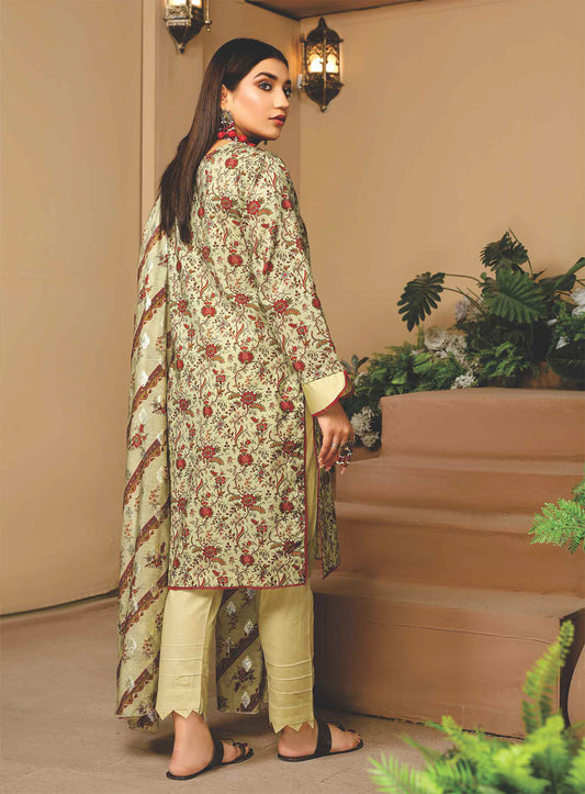 D#7223 Rashid Nizha Digital Printed Luxury Linen Collection 923