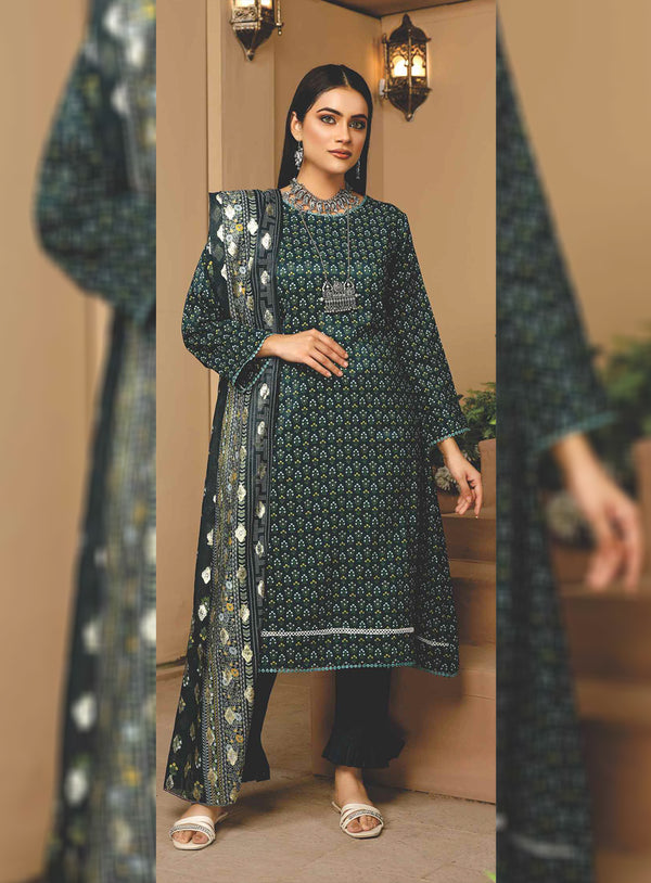 D#7224 Rashid Nizha Digital Printed Luxury Linen Collection 923
