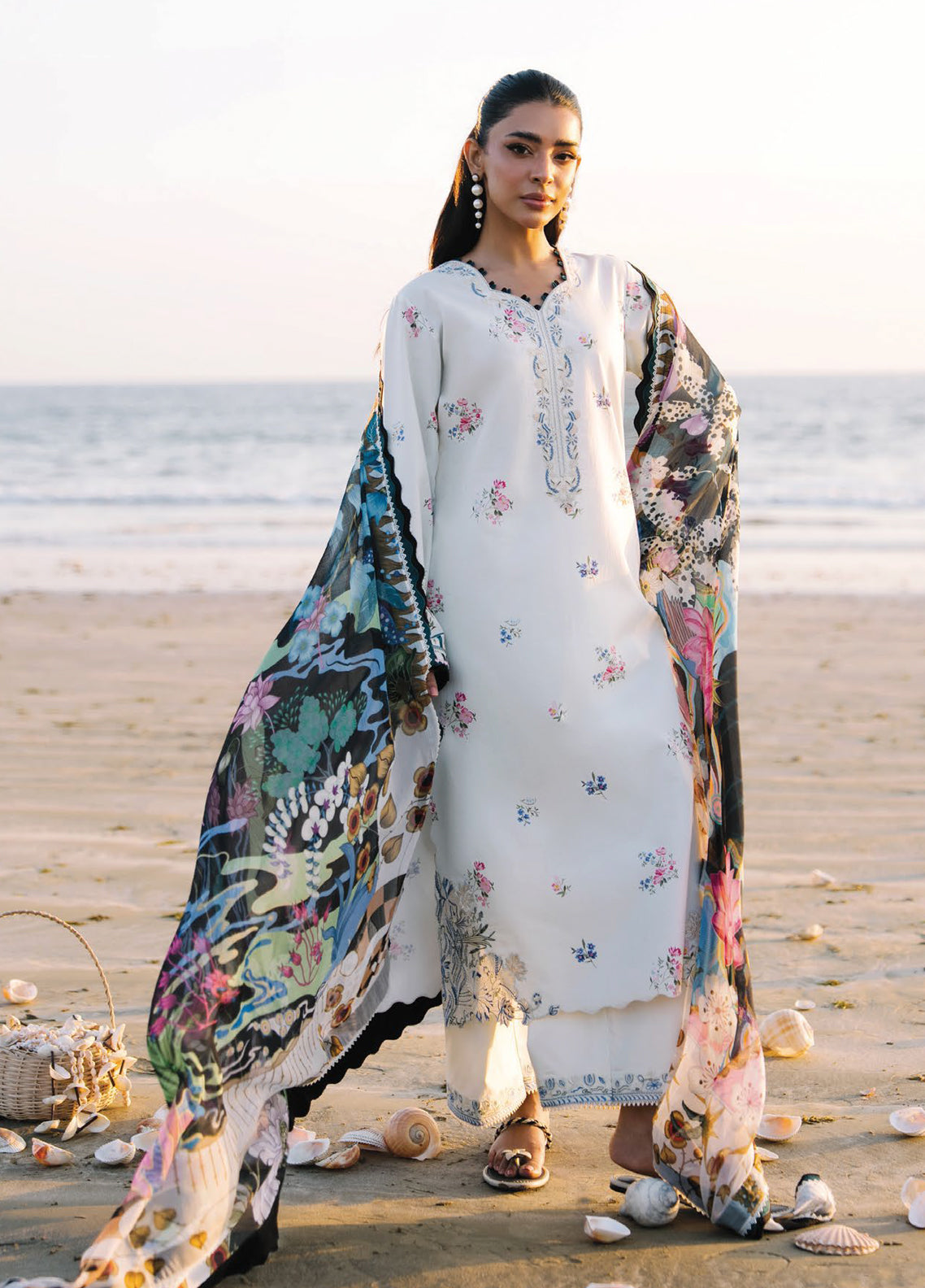 Afsanah By Seran Embroidered Lawn 3 Piece Unstitched Suit SRN26AV2 D-03 ZENIA