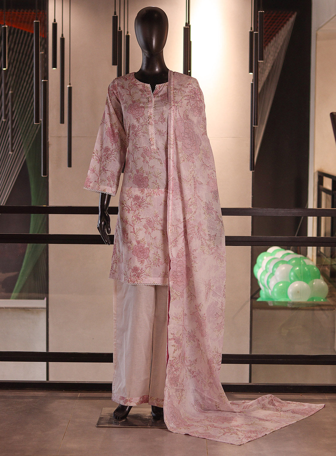 Aifa Digital Printed Lawn 3 Piece Stitched Suit AF26PL D-01
