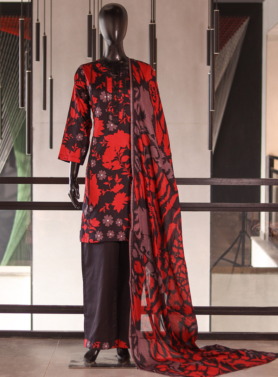 Aifa Digital Printed Lawn 3 Piece Stitched Suit AF26PL D-04