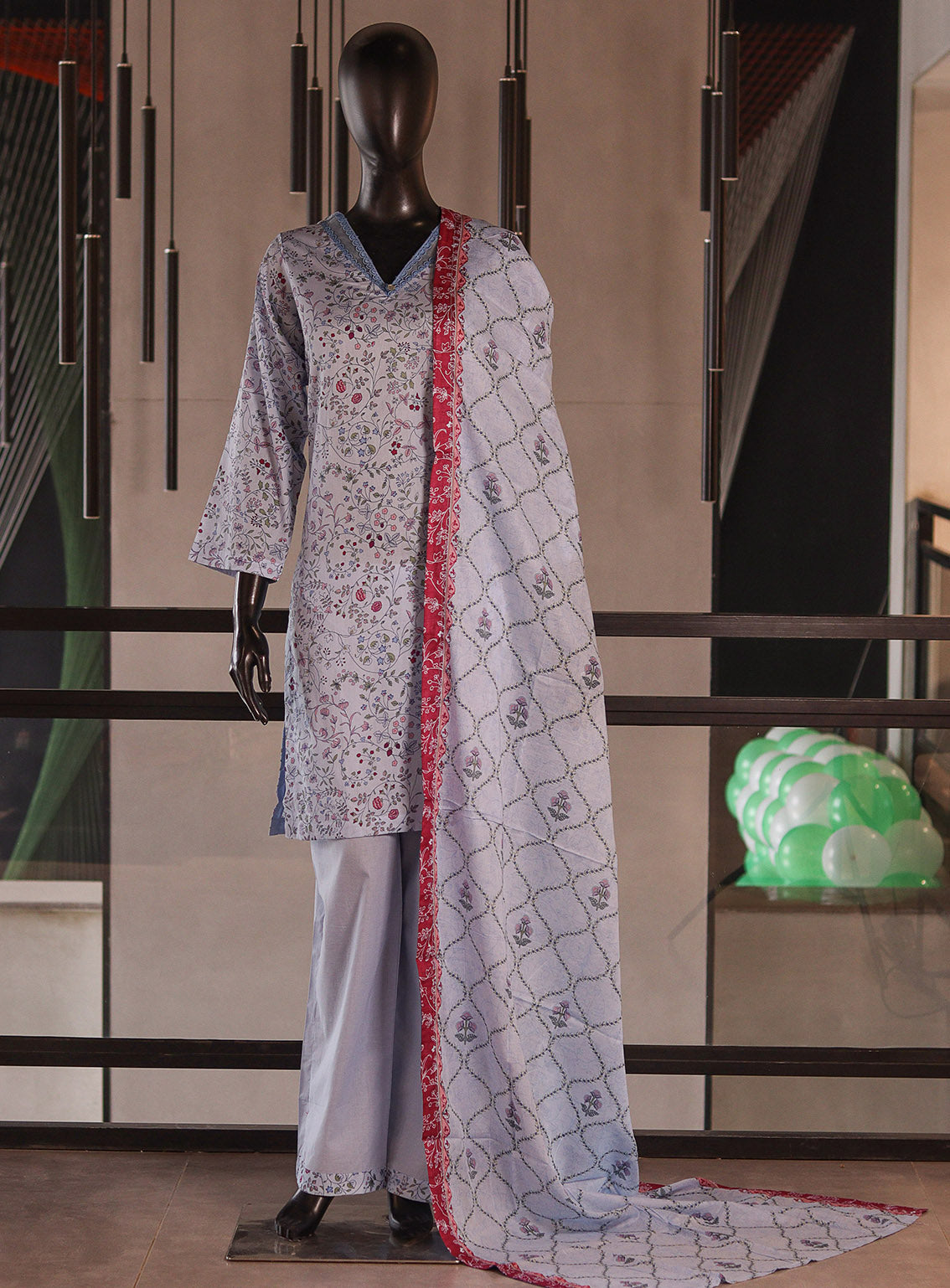 Aifa Digital Printed Lawn 3 Piece Stitched Suit AF26PL D-08