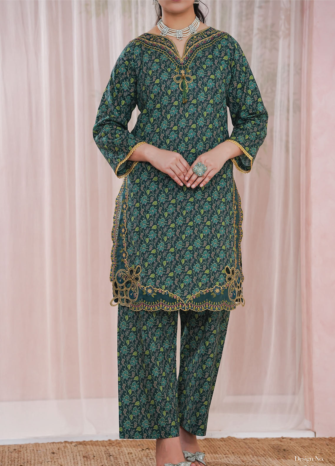 Aira By Aizal Festive Embroidered Lawn 2 Piece Stitched Suit AL26AFE D-03