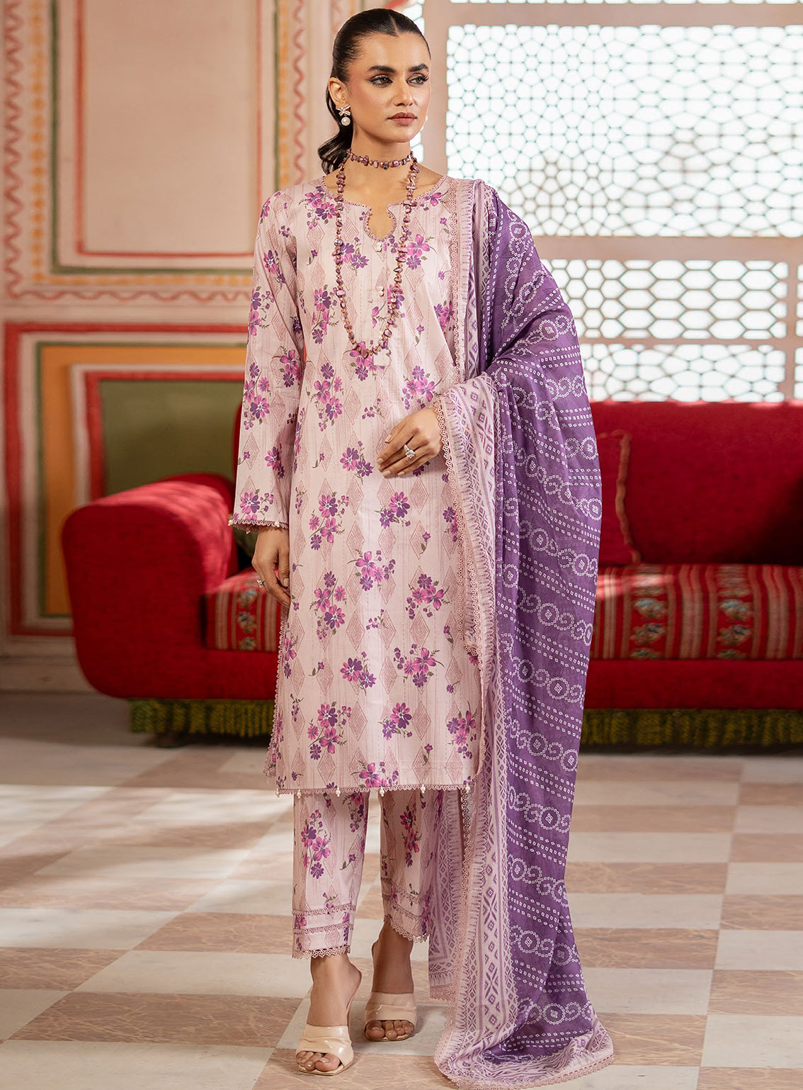 Al Zohaib Printed Lawn Suits Unstitched 3 Piece - AZ25CP 02