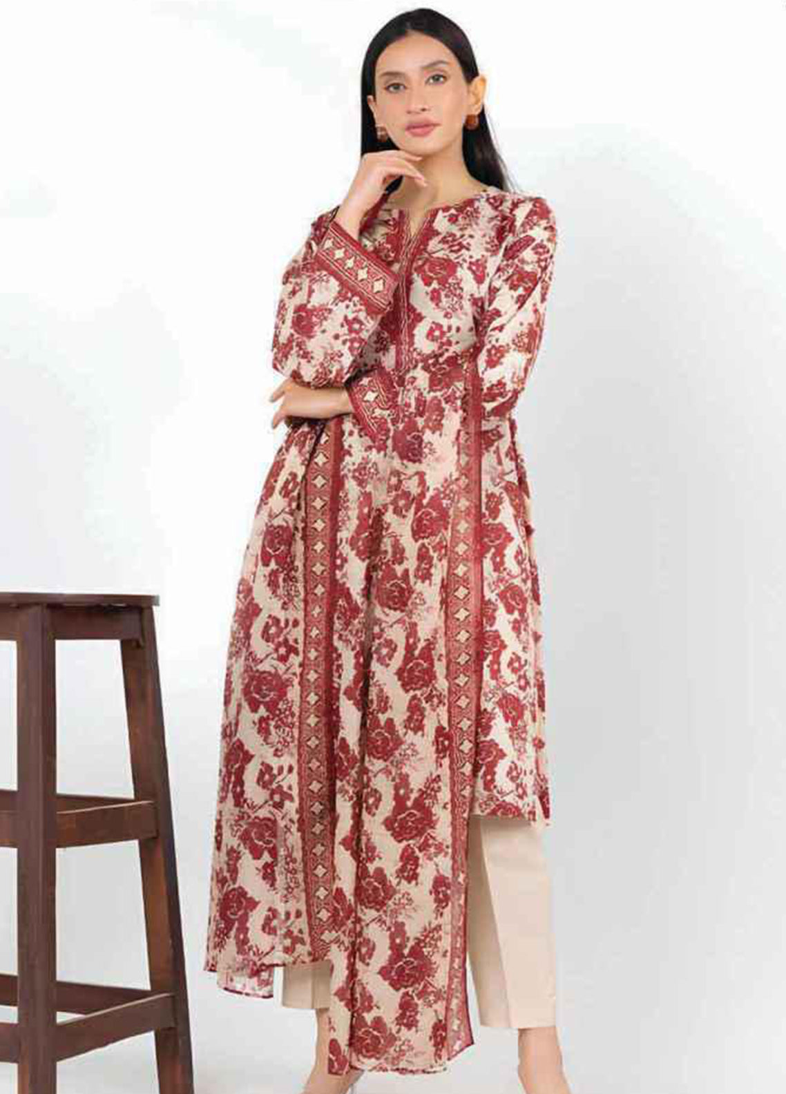 Alkaram Summer Printed Lawn 3 Piece Unstitched Suit AK26SPL D-43