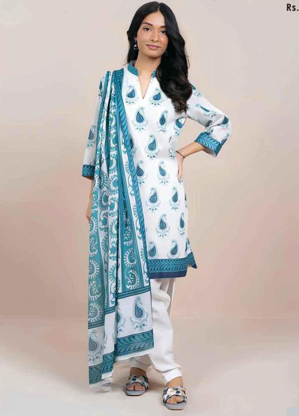 Alkaram Summer Printed Lawn 3 Piece Unstitched Suit AK26SPL D-58