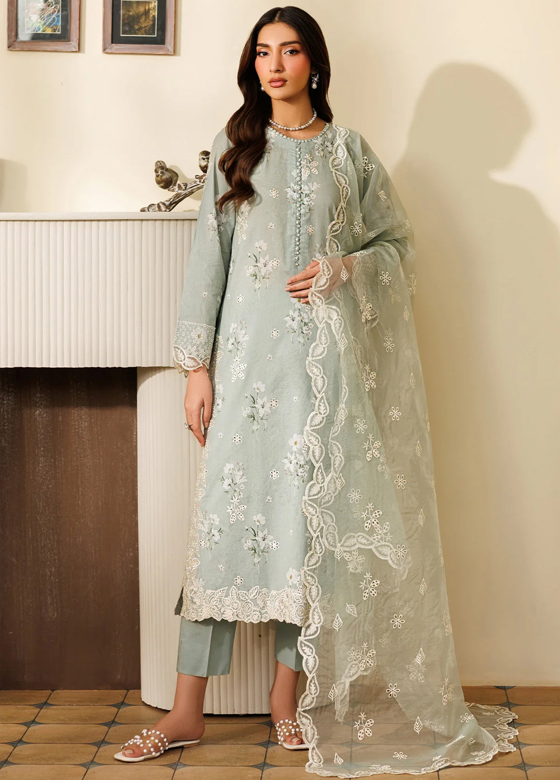 Amani By Zarif Embroidered Lawn 3 Piece Stitched Suit ZF25PLV1 D-06 RAMIH
