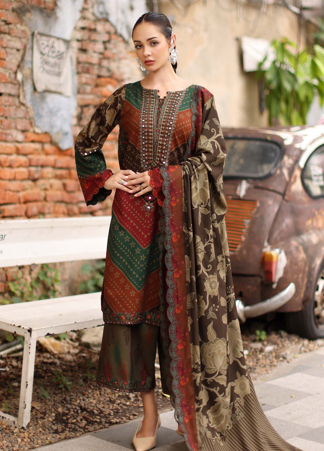 Aniiq By Charizma Embroidered Linen 3 Piece Unstitched Suit CH26AELV1 D-ANW7-06
