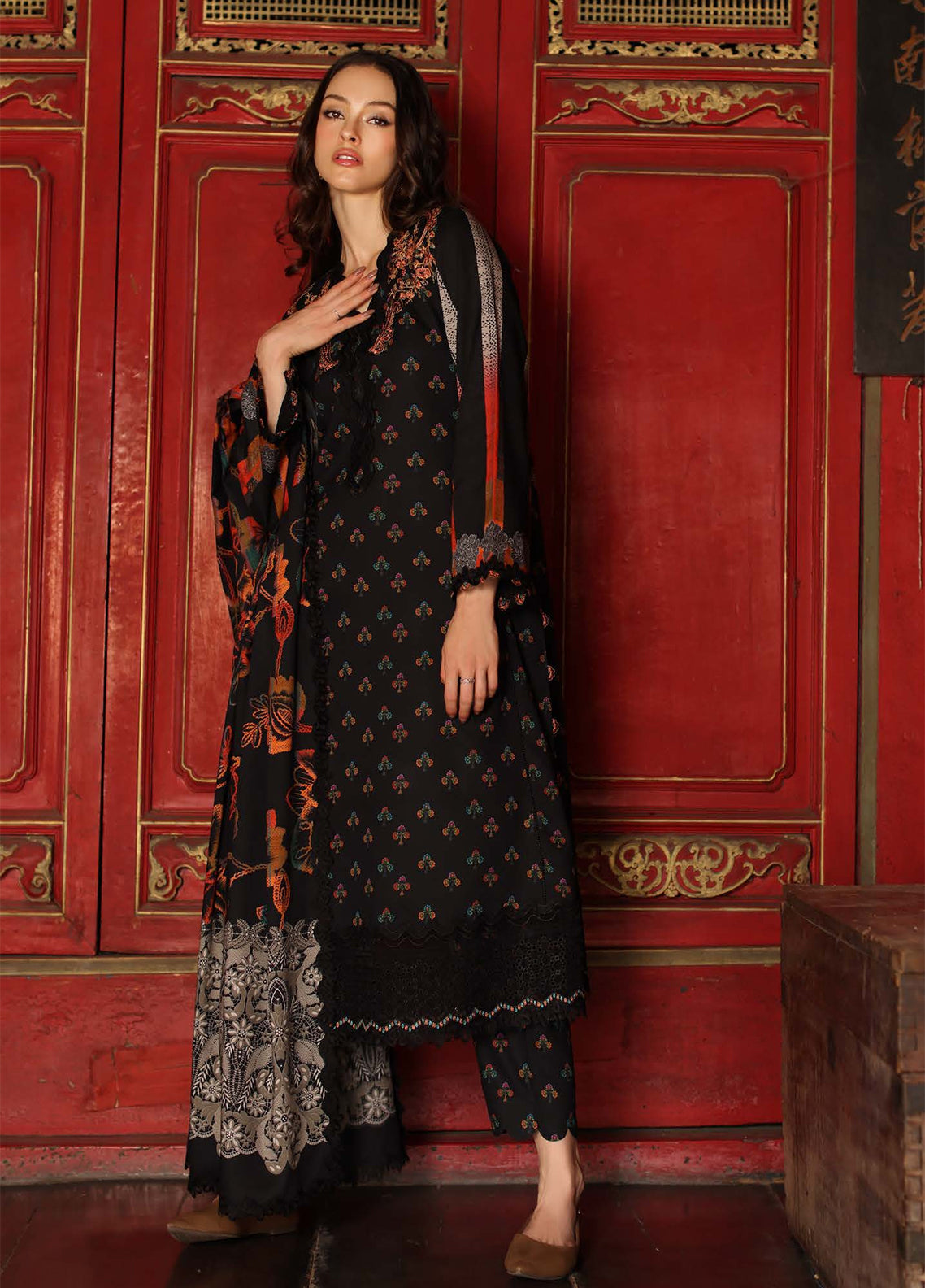 Aniiq By Charizma Embroidered Linen 3 Piece Unstitched Suit CH26AELV1 D-ANW7-10