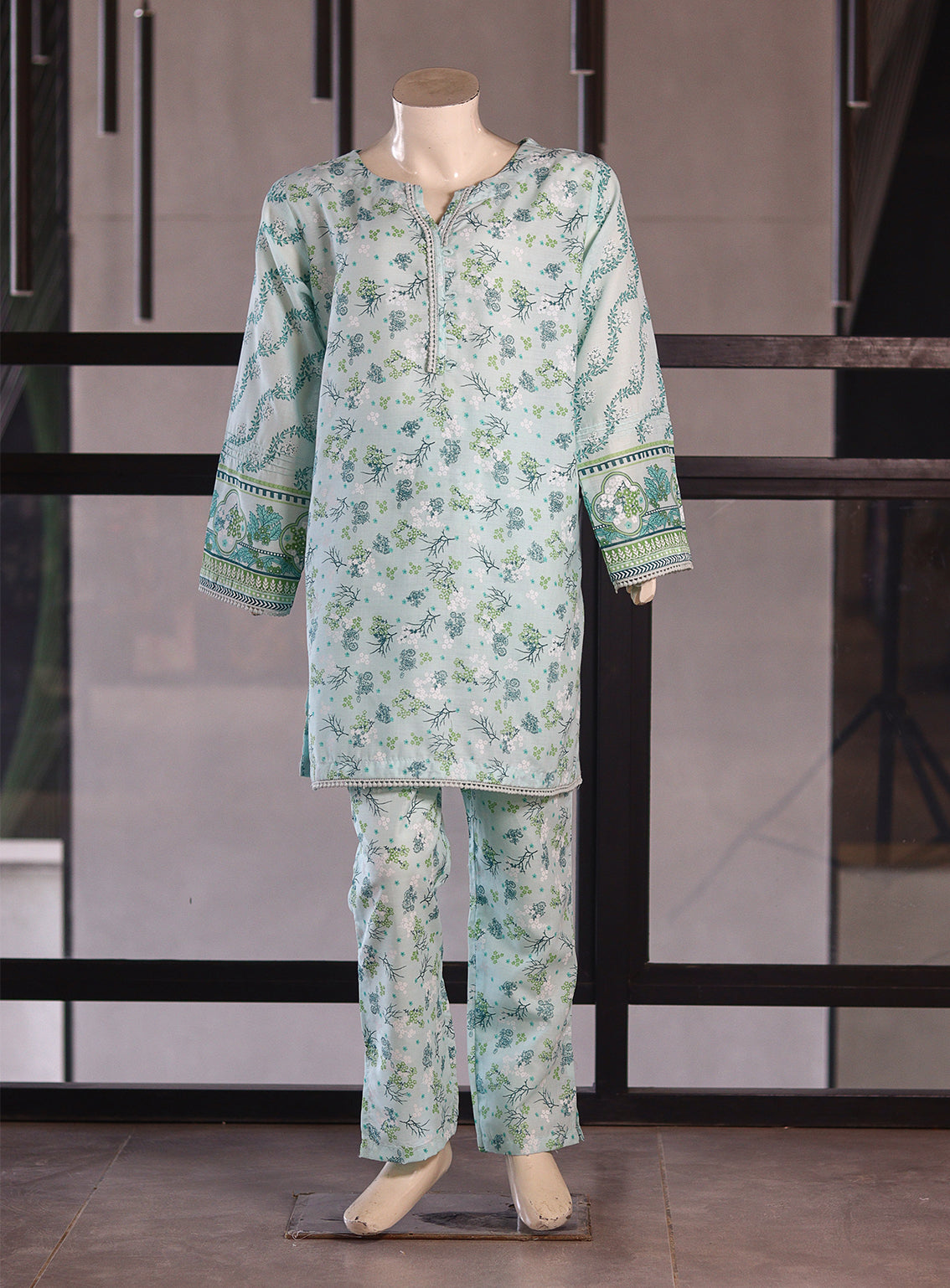 Aroob Fancy Cotton Stitched Suits - ARB25G 0201 GREEN