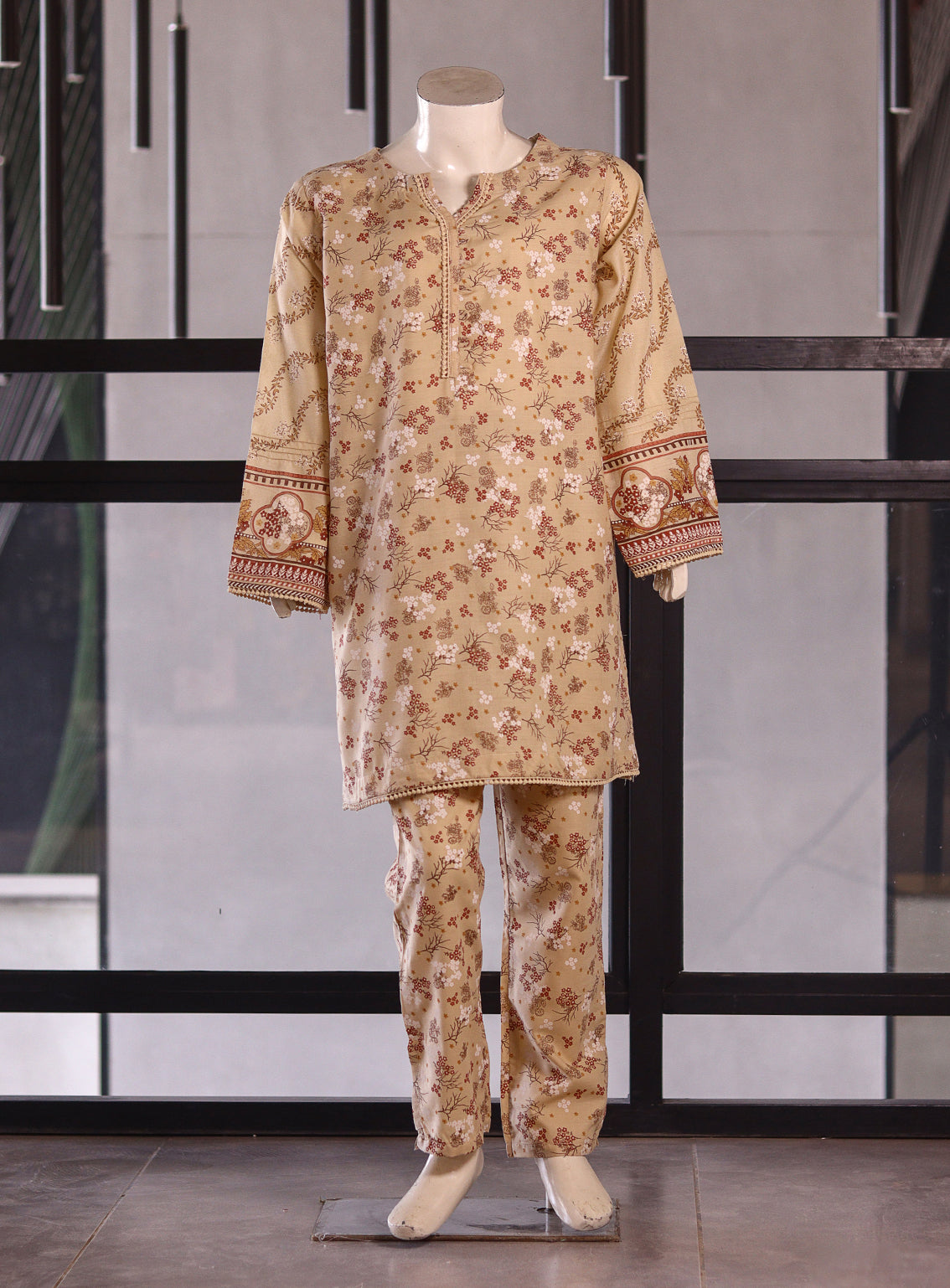 Aroob Fancy Cotton Stitched Suits - ARB25G 0201 SKIN