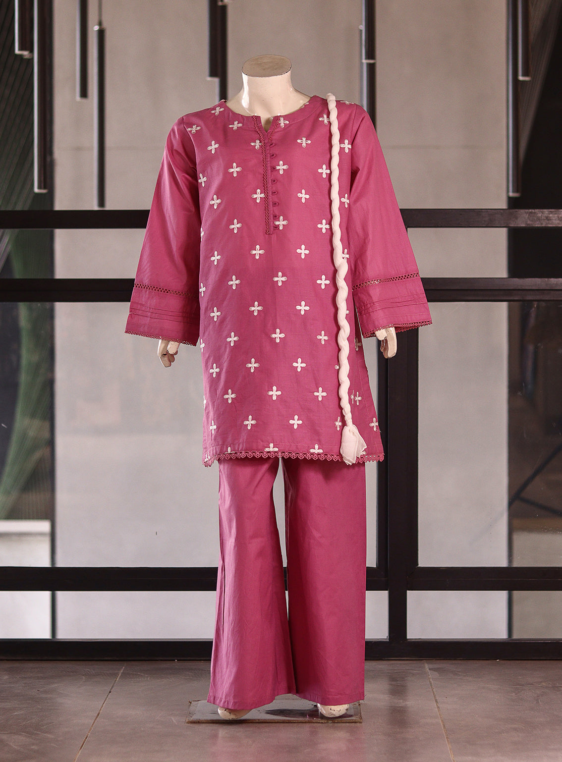 Aroob Fancy Cotton Stitched Suits - ARB25G 0238 PINK