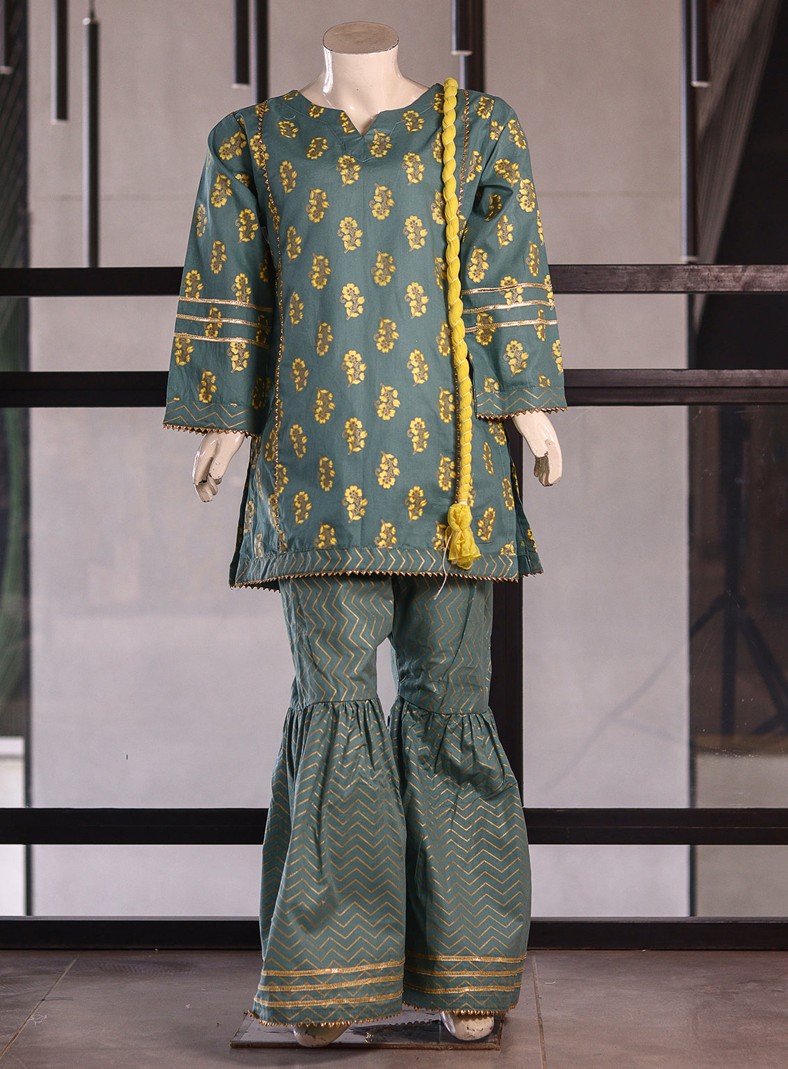 Aroob Fancy Cotton Stitched Suits - ARB25G 0247 GREEN