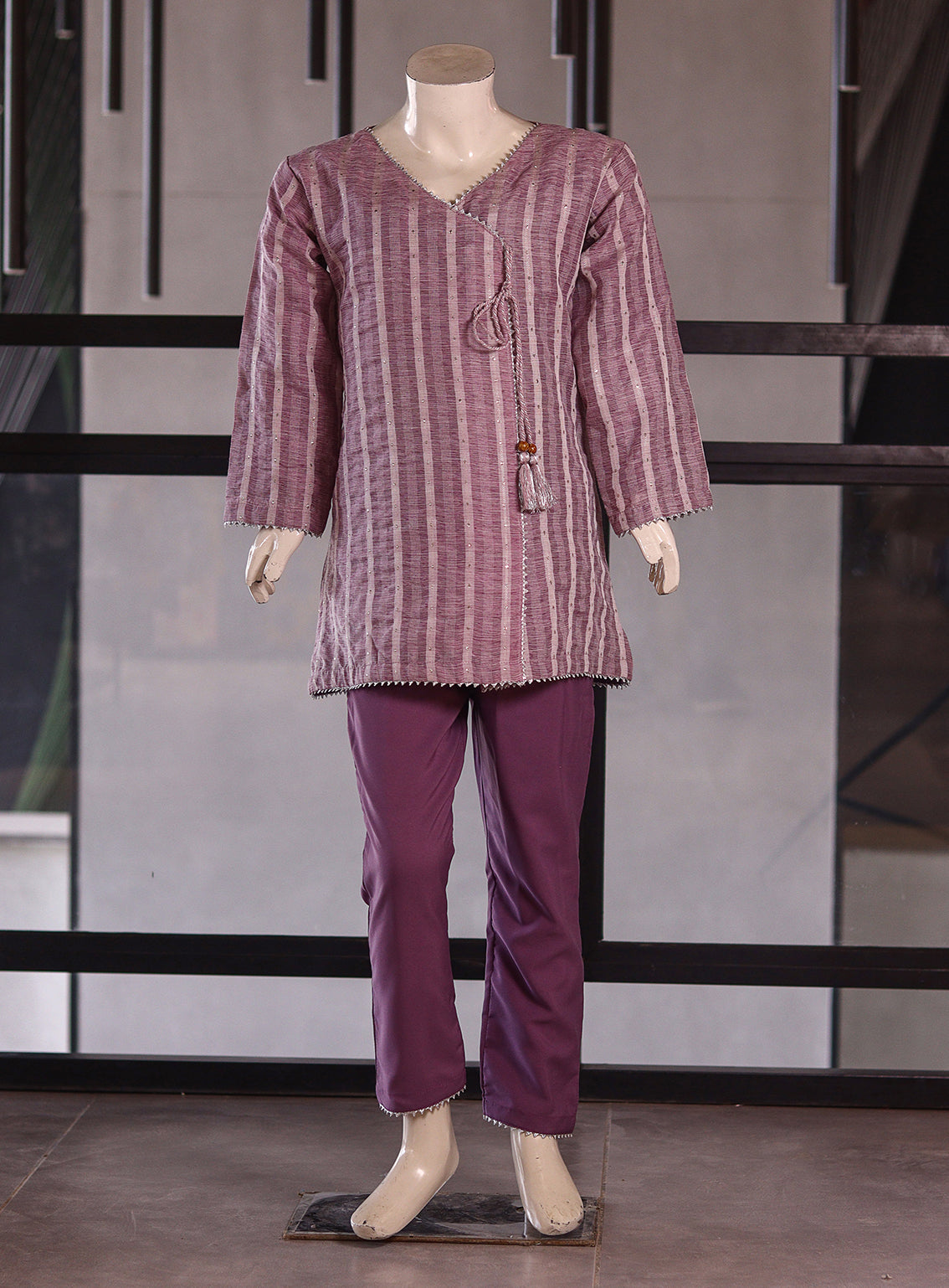 Aroob Fancy Khaadi Cotton Stitched Suits - ARB25G 0229 PURPLE