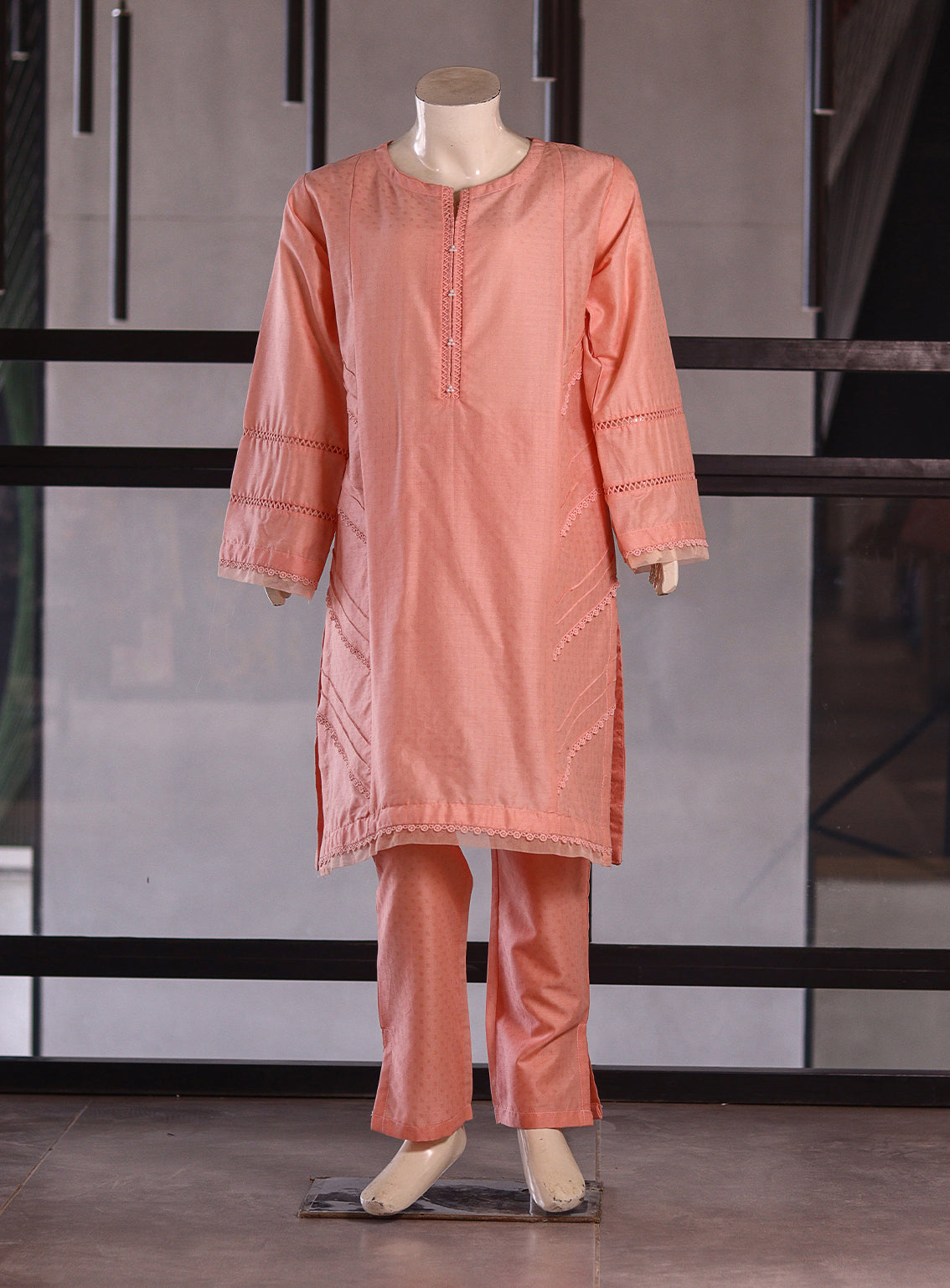 Aroob Fancy Lawn Stitched Suits - ARB25G 0244 PEACH