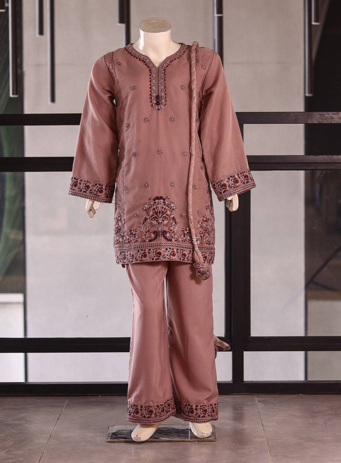 Aroob Fancy Organza Stitched Suits - ARB25G 0231 ONION