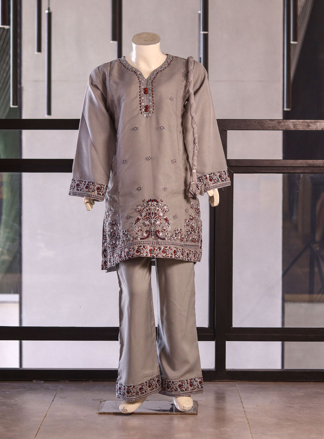 Aroob Fancy Organza Suit - ARB26G 0231