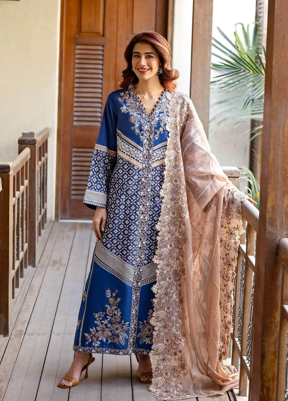 Astoria By Mushq Festive Embroidered Lawn 3 Piece Unstitched Suit MQ26AFL D-02 ZENITH