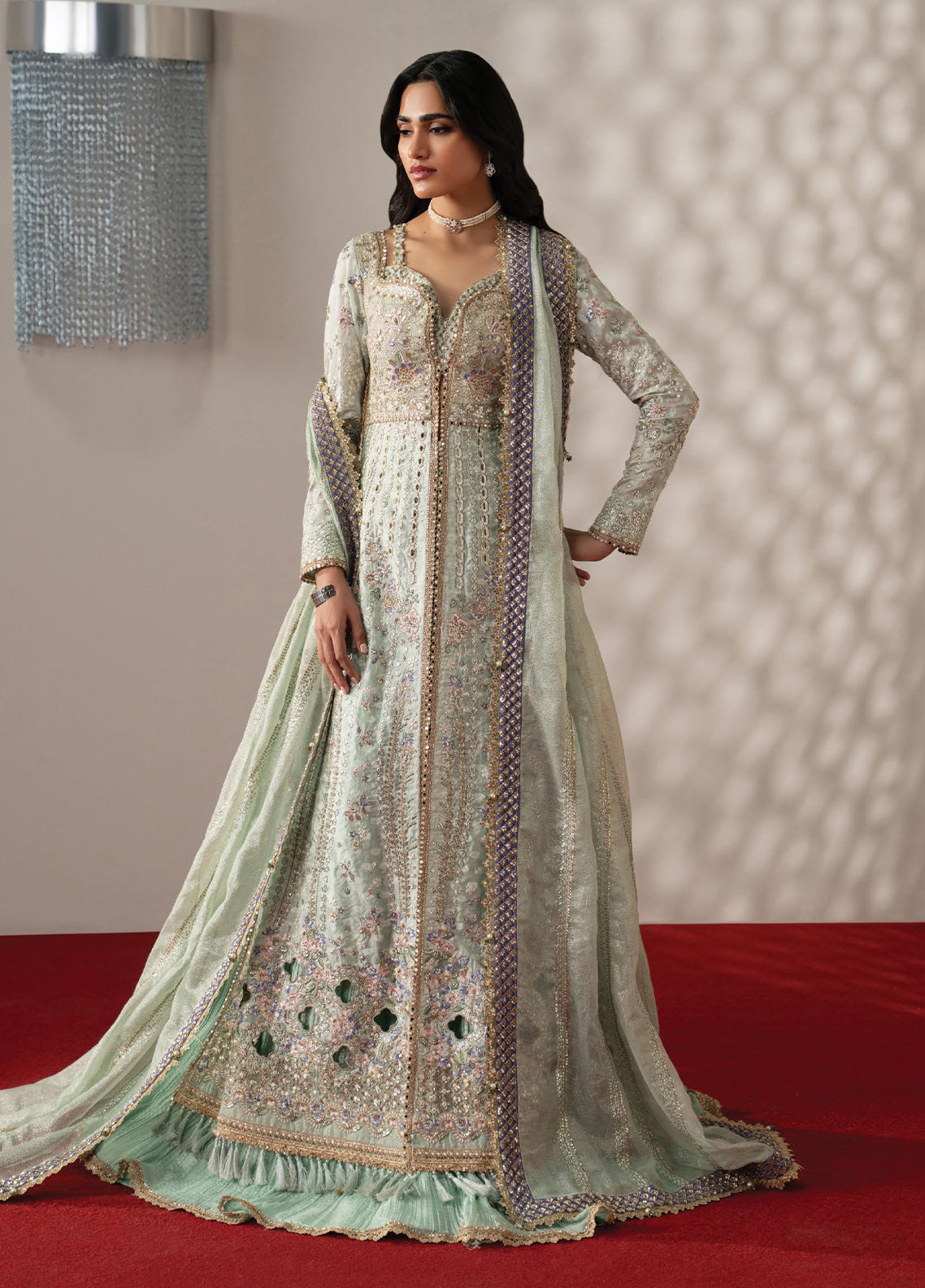 Aure By Afrozeh Formals Embroidered Cotton 3 Piece Unstitched Suit AF26AF D-1233 MARAIS