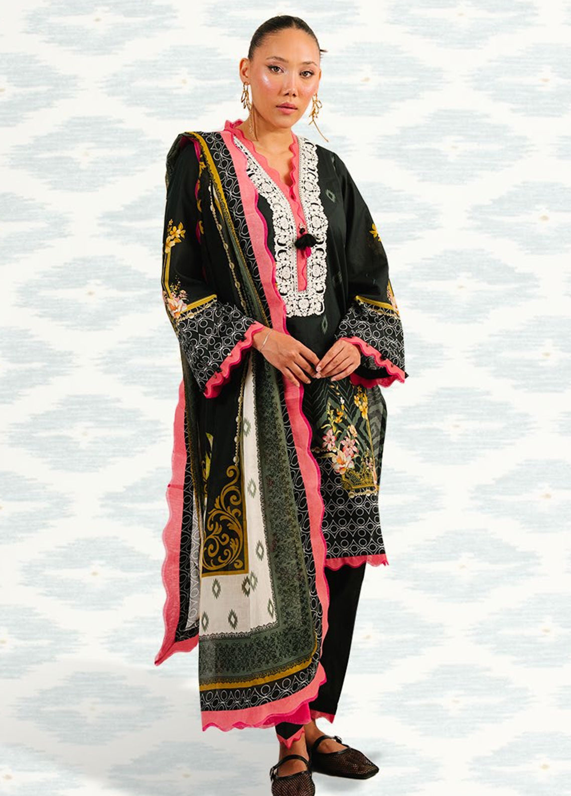 Autumn Parade By Gul Ahmed Embroidered Cotton 3 Piece Unstitched Suit GA26APMS D-DN-62066