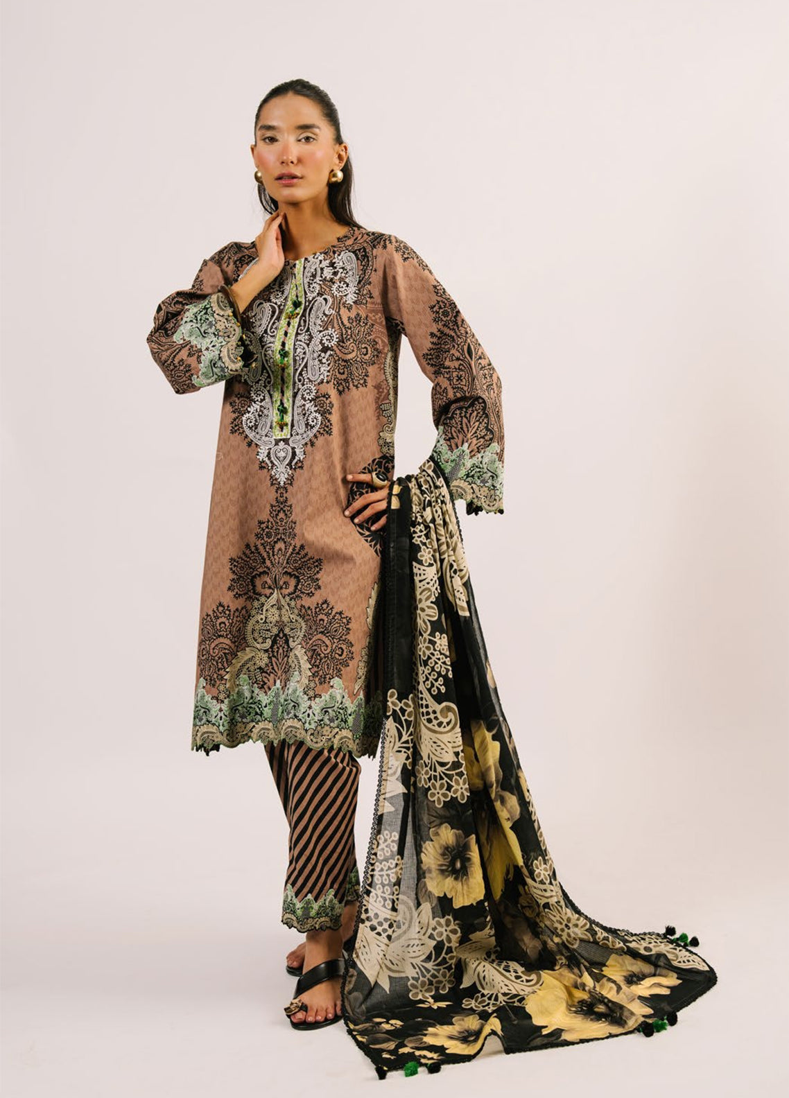 Autumn Parade By Gul Ahmed Embroidered Cotton 3 Piece Unstitched Suit GA26APMS D-DN-62067