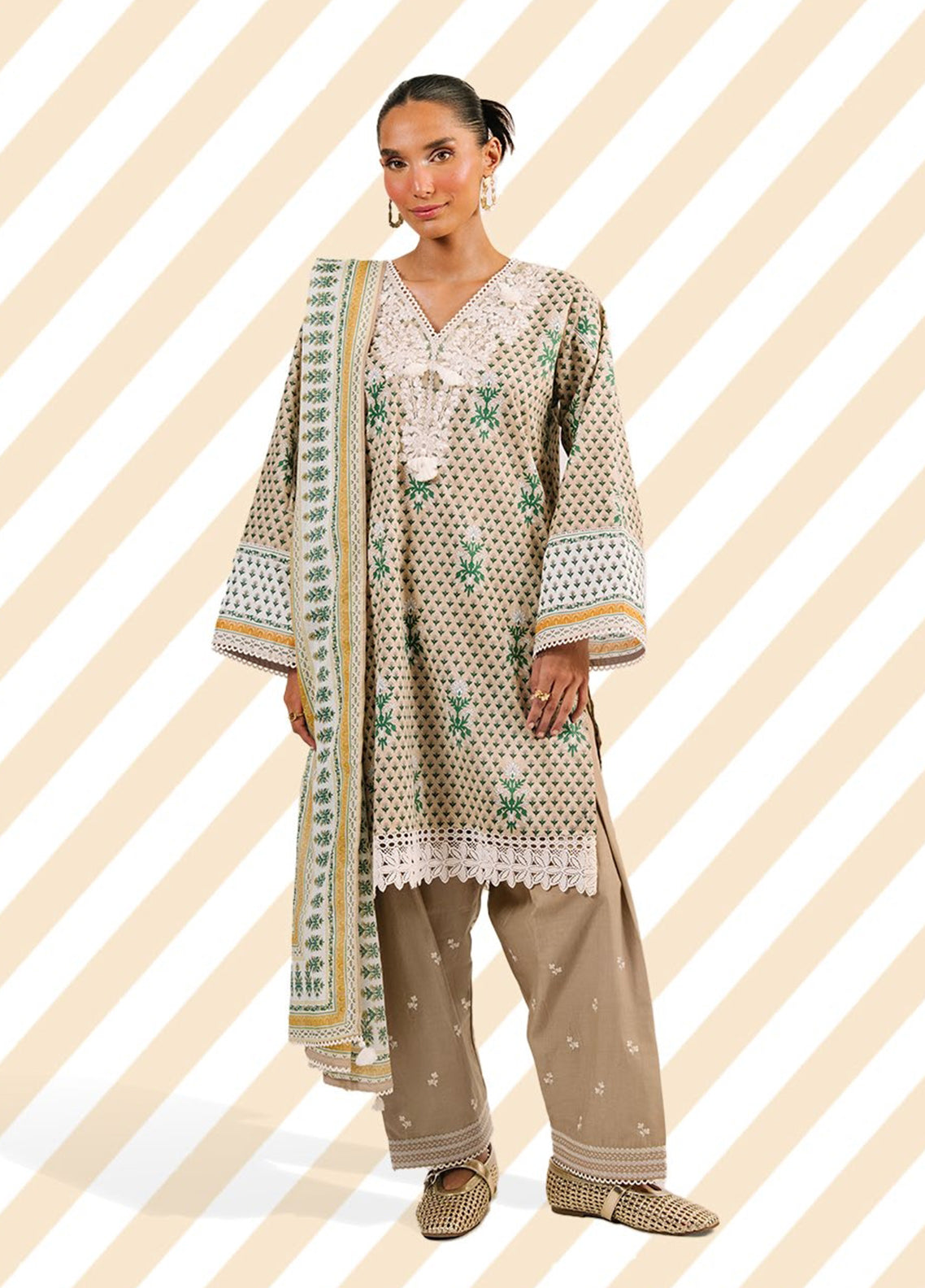 Autumn Parade By Gul Ahmed Embroidered Cotton 3 Piece Unstitched Suit GA26APMS D-DN-62072