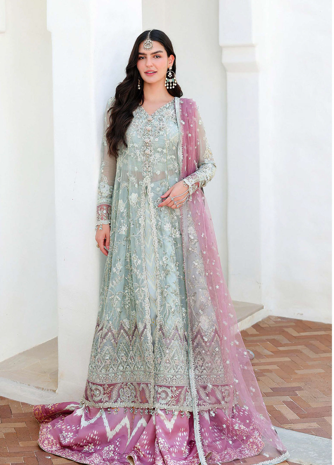 Bachelorette Chronicles By Mushq Embroidered Chiffon 3 Piece Unstitched Suit MQ26BCC D-05 FLIRTY MUSE