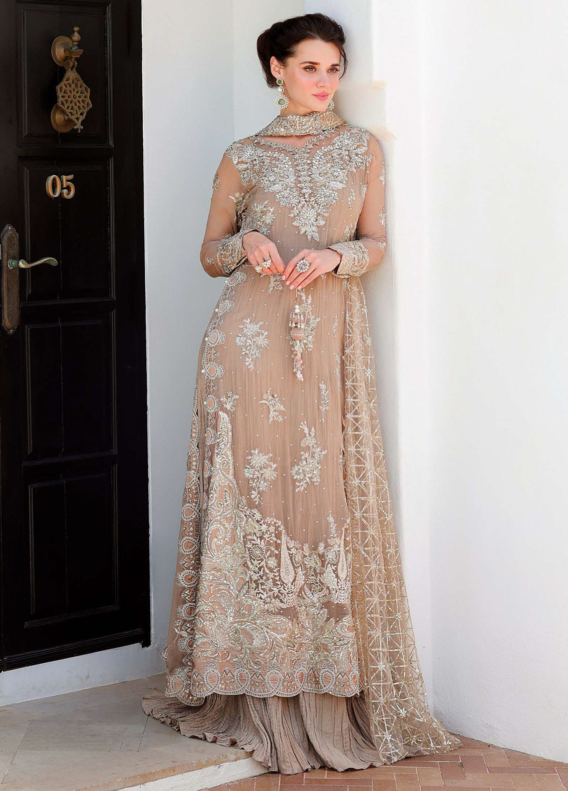 Bachelorette Chronicles By Mushq Embroidered Chiffon 3 Piece Unstitched Suit MQ26BCC D-06 PRETTY REBEL