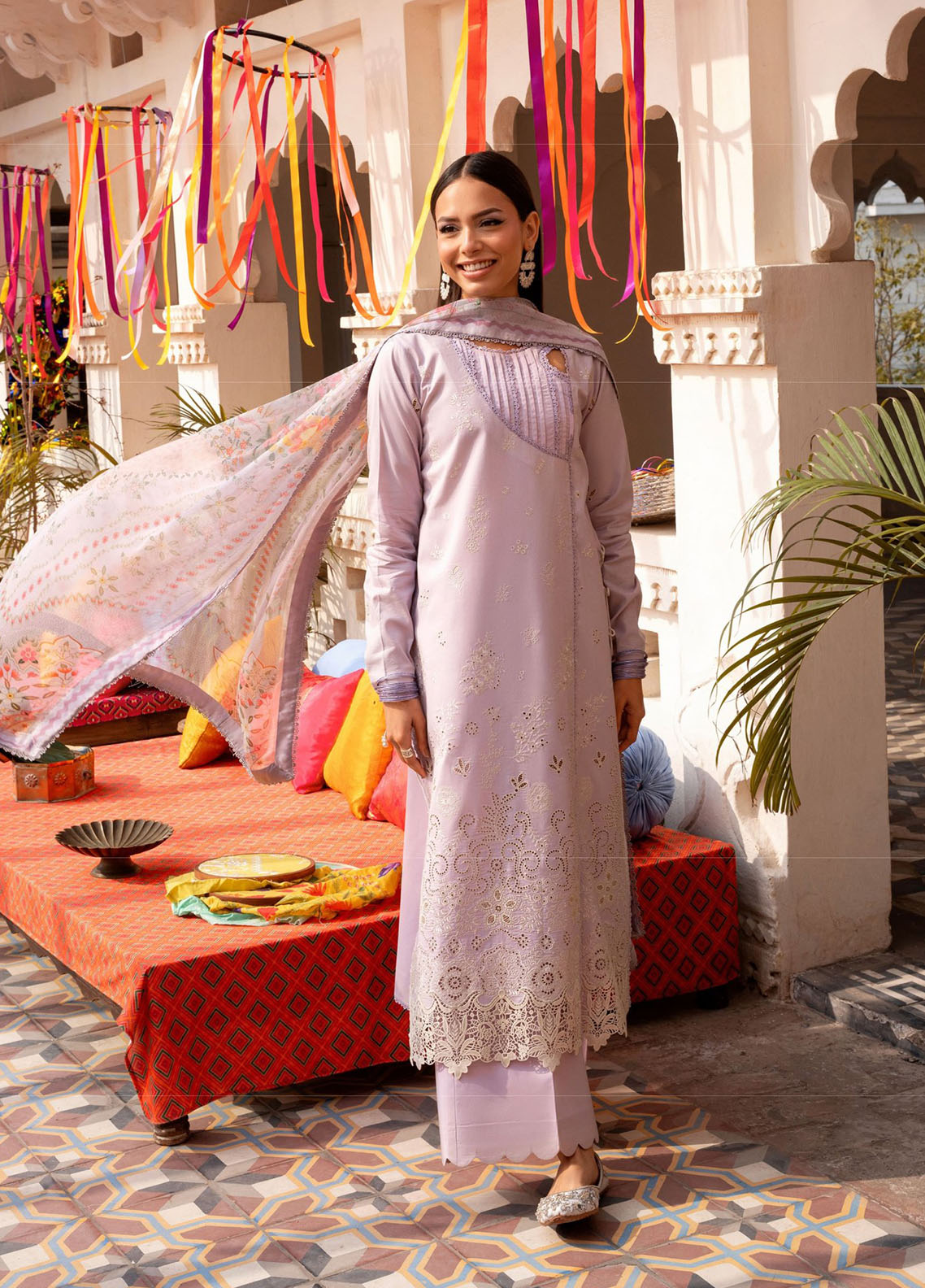 Basant By Florent Embroidered Lawn 3 Piece Unstitched Suit FL26BS FBC-2B